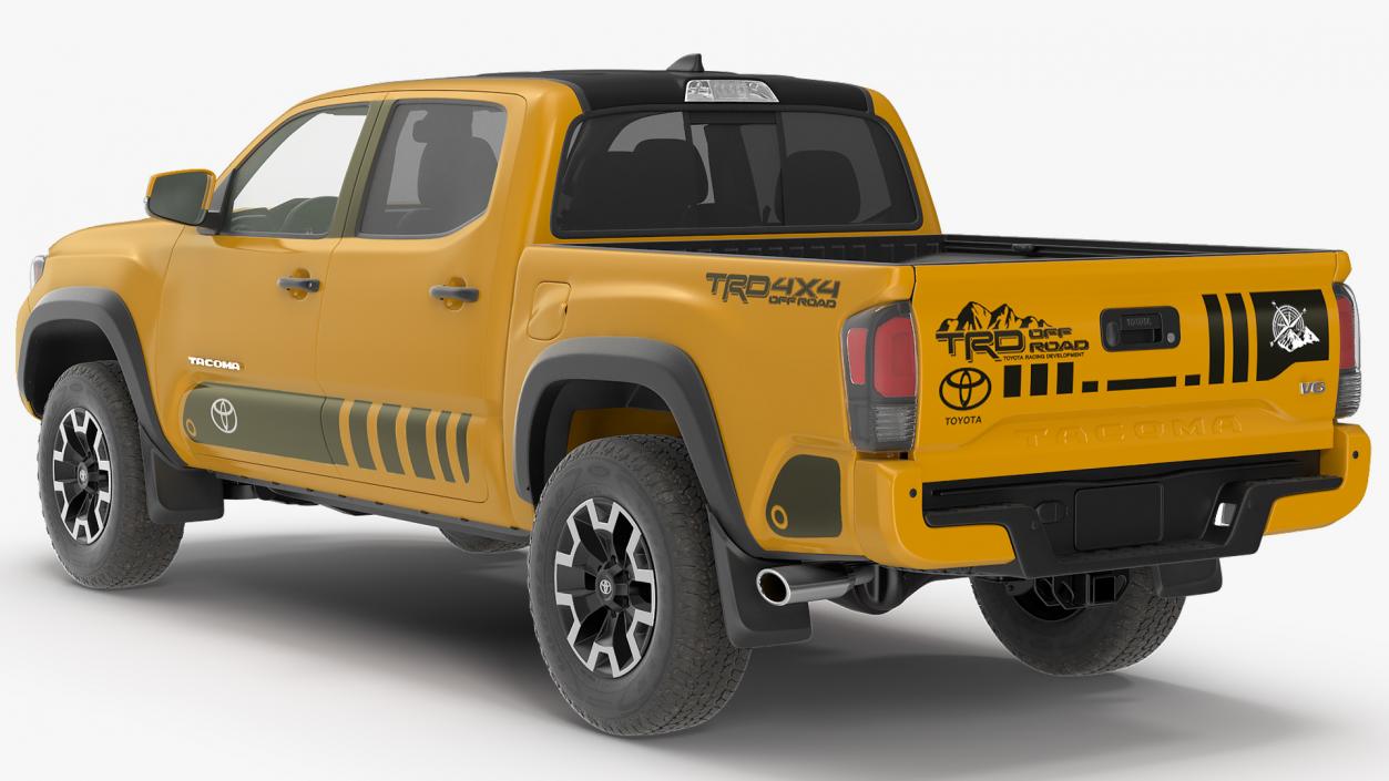 3D model Toyota Tacoma TRD Off Road Bronze 2021 Rigged