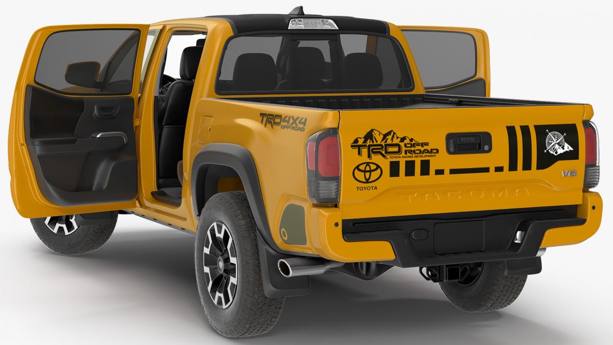 3D model Toyota Tacoma TRD Off Road Bronze 2021 Rigged