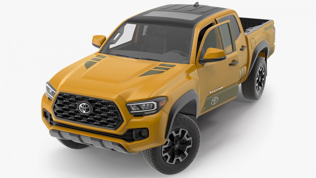 3D model Toyota Tacoma TRD Off Road Bronze 2021 Rigged