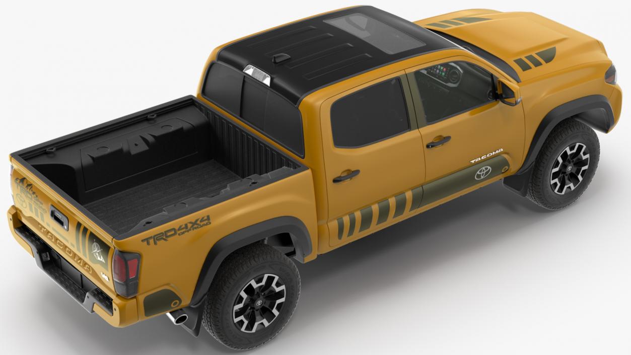 3D model Toyota Tacoma TRD Off Road Bronze 2021 Rigged