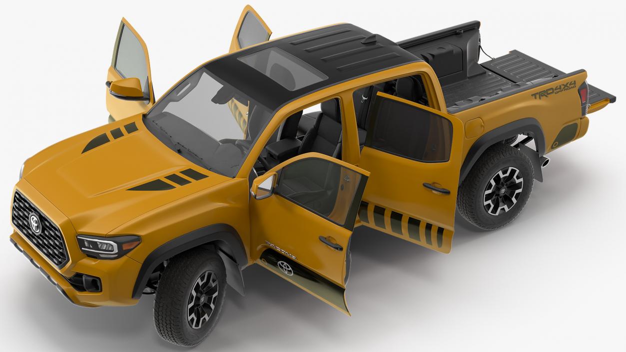 3D model Toyota Tacoma TRD Off Road Bronze 2021 Rigged