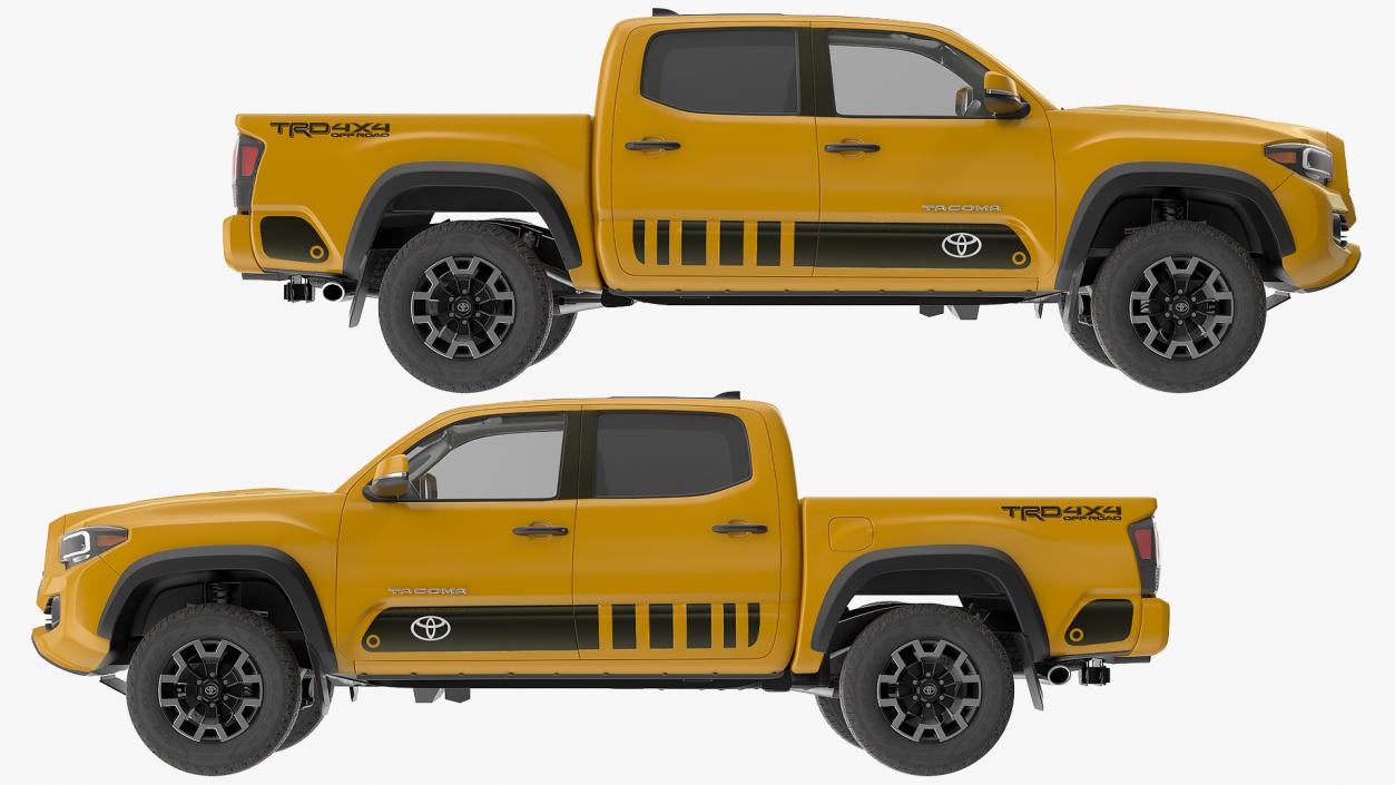 3D model Toyota Tacoma TRD Off Road Bronze 2021 Rigged