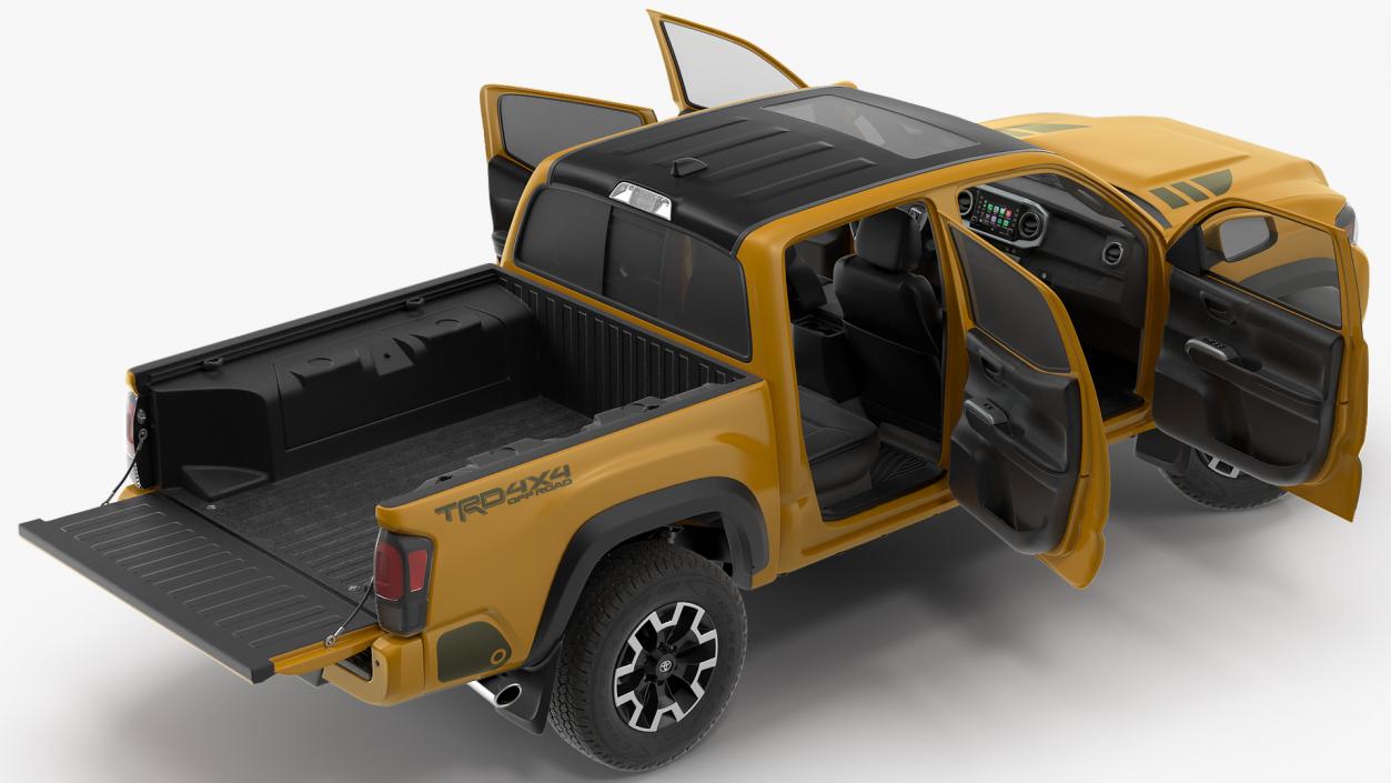 3D model Toyota Tacoma TRD Off Road Bronze 2021 Rigged