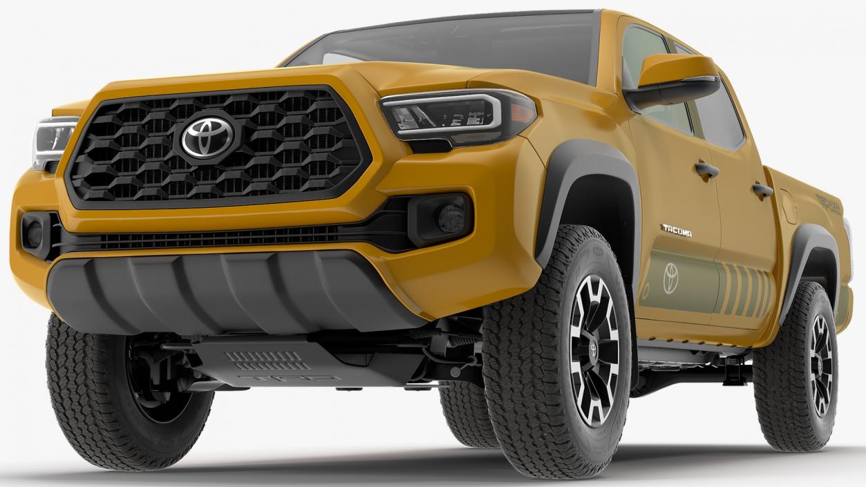 3D model Toyota Tacoma TRD Off Road Bronze 2021 Rigged