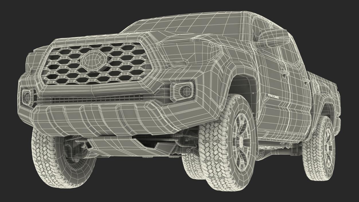 3D model Toyota Tacoma TRD Off Road Bronze 2021 Rigged