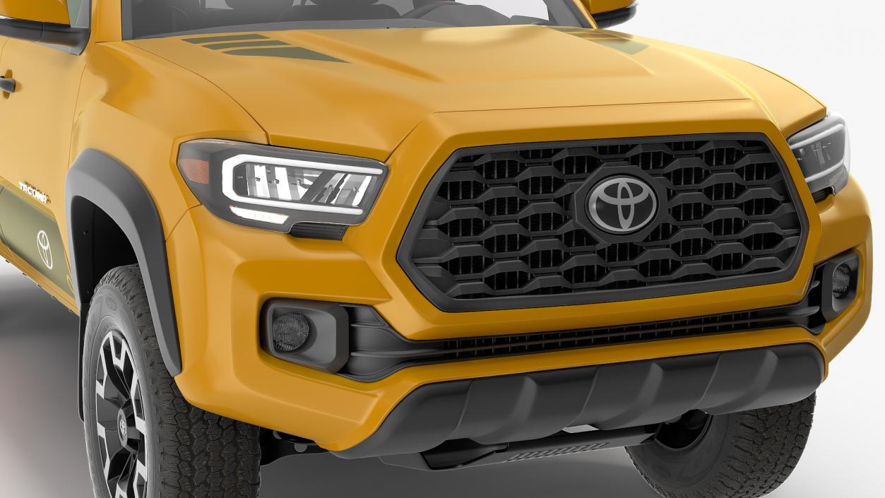 3D model Toyota Tacoma TRD Off Road Bronze 2021 Rigged