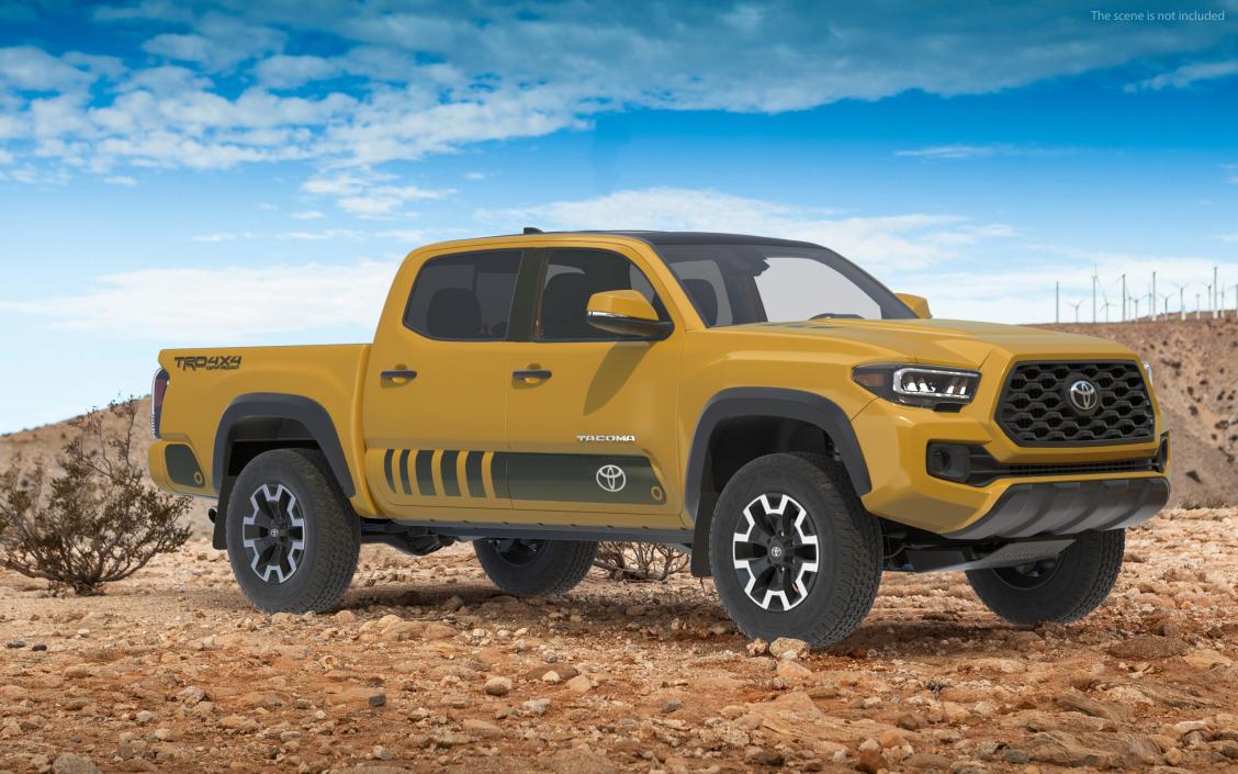 3D model Toyota Tacoma TRD Off Road Bronze 2021 Rigged