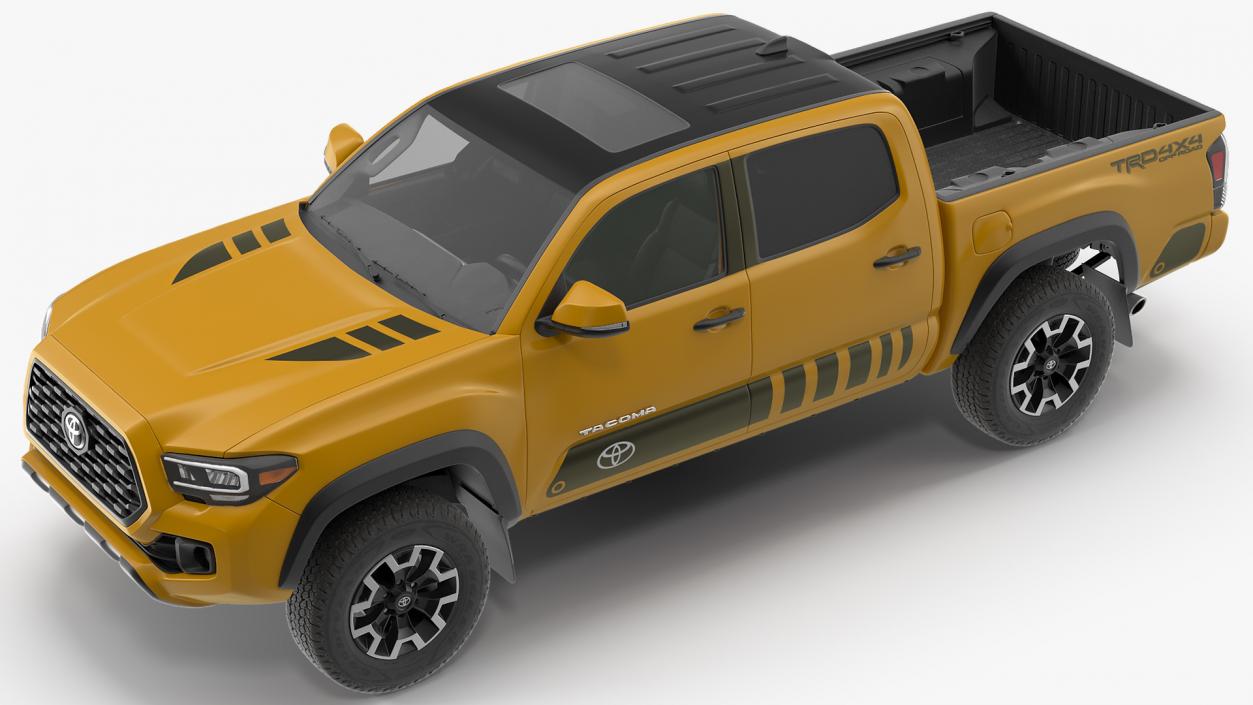 3D model Toyota Tacoma TRD Off Road Bronze 2021 Rigged