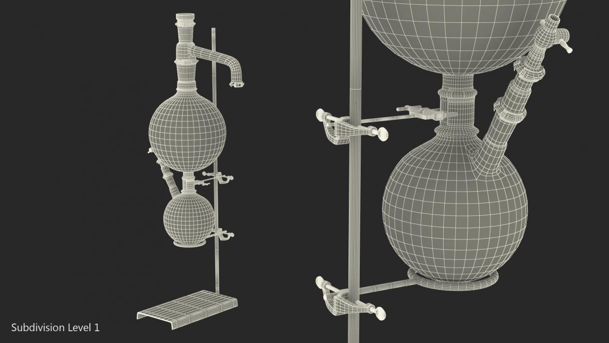 3D model Lab Stand with Flask