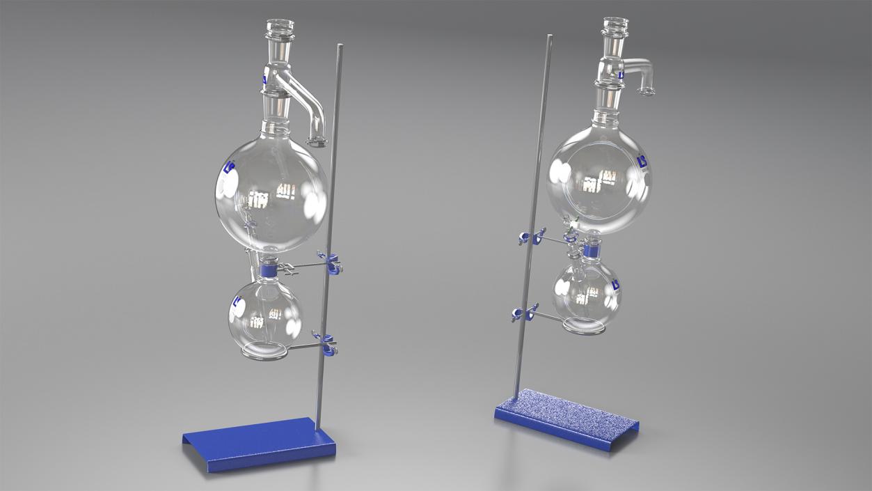 3D model Lab Stand with Flask