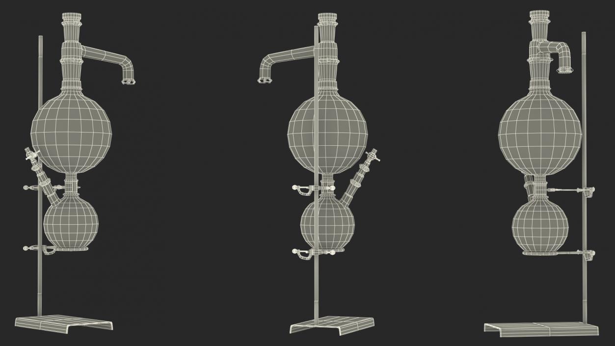 3D model Lab Stand with Flask