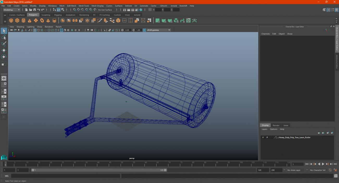 3D Heavy Duty Poly Tow Lawn Roller