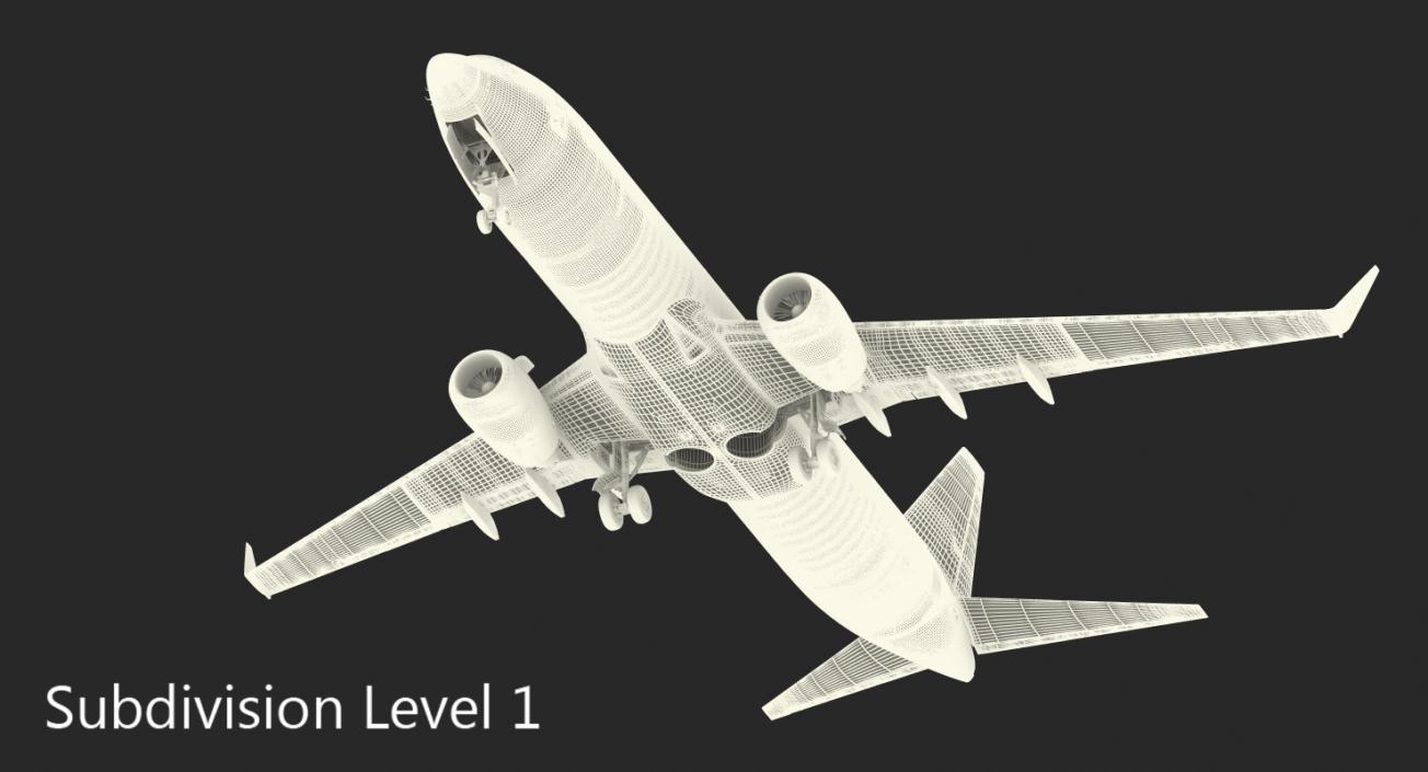 Boeing 737-800 Generic Rigged 3D model