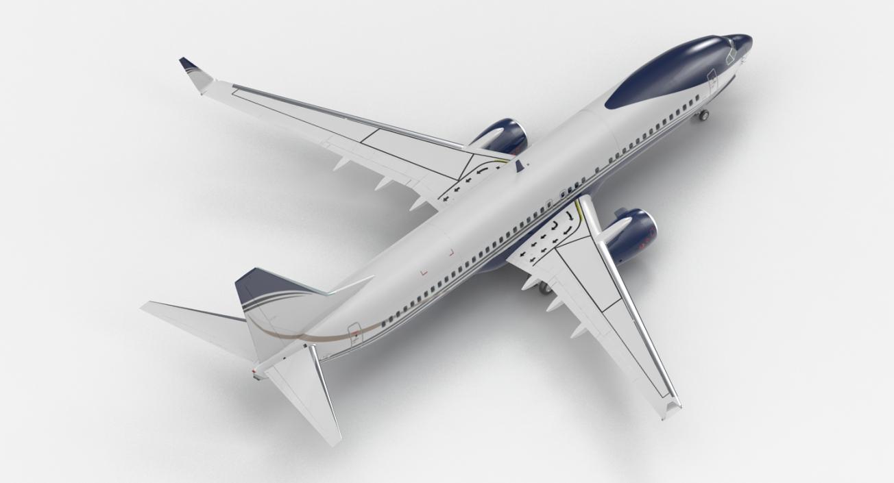 Boeing 737-800 Generic Rigged 3D model