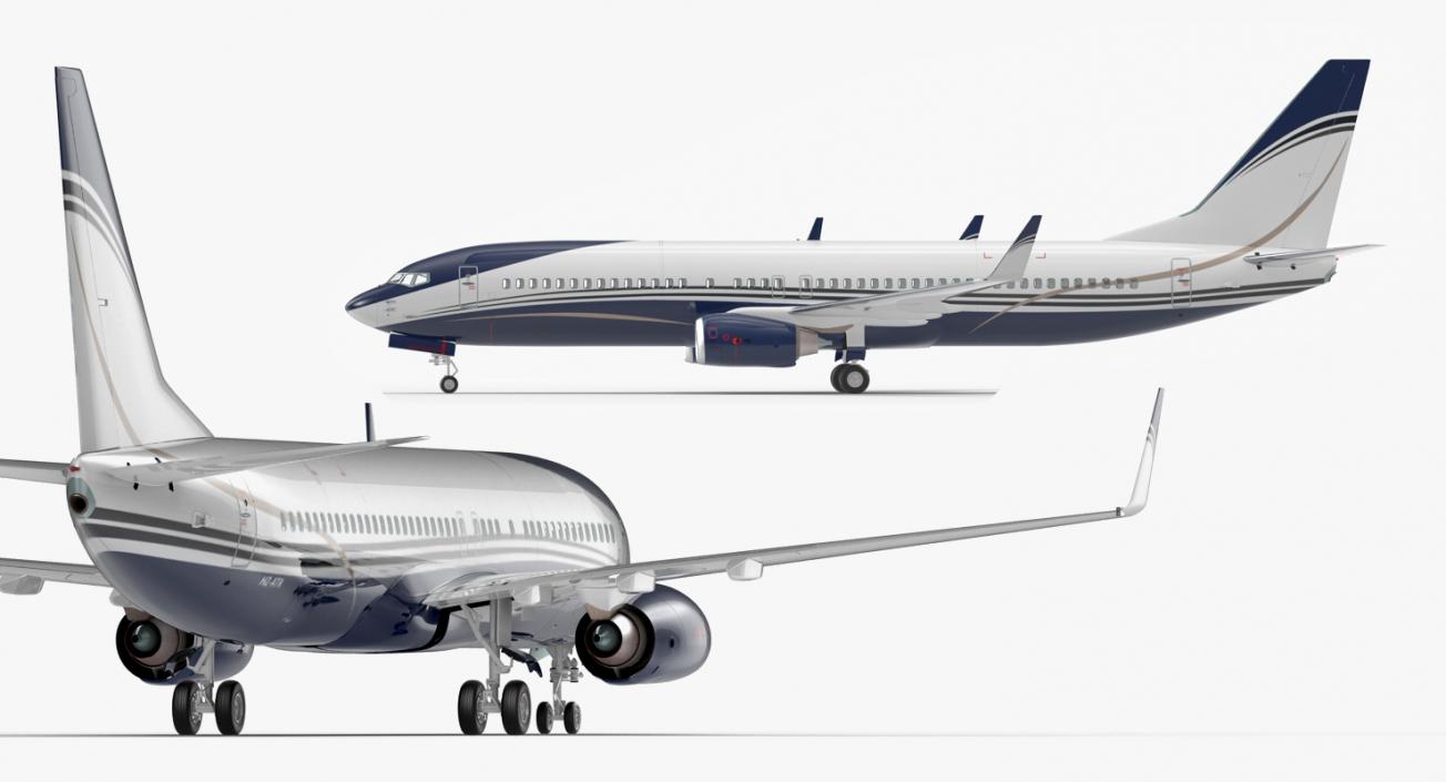 Boeing 737-800 Generic Rigged 3D model