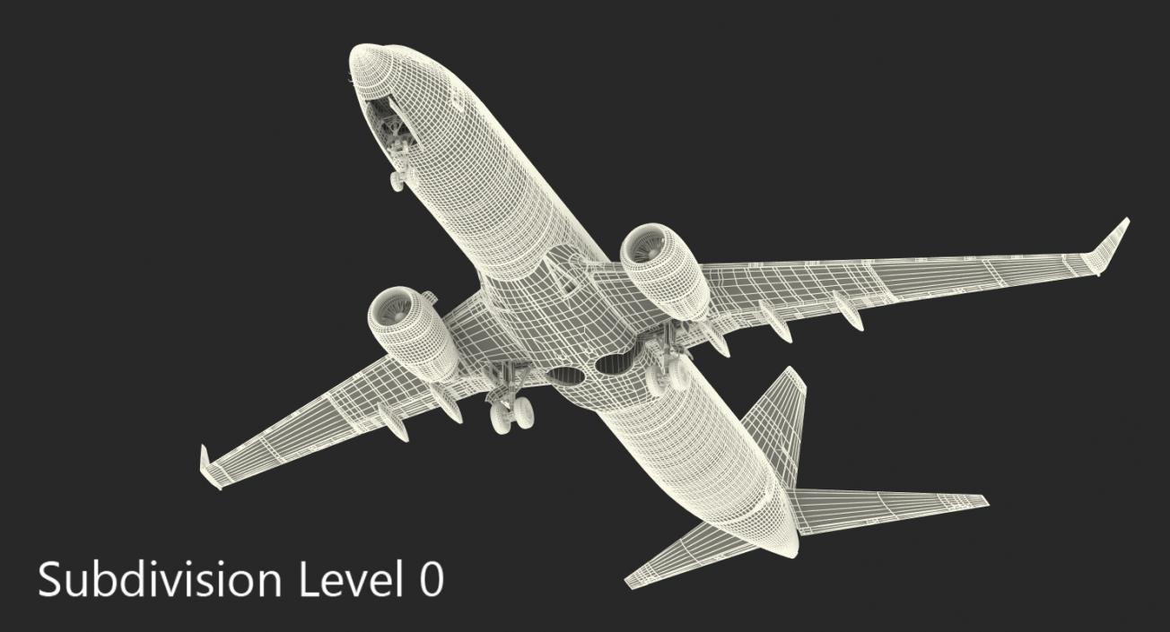 Boeing 737-800 Generic Rigged 3D model