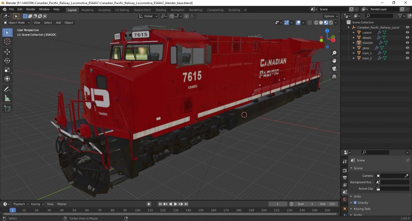 Canadian Pacific Railway Locomotive ES44AC 3D