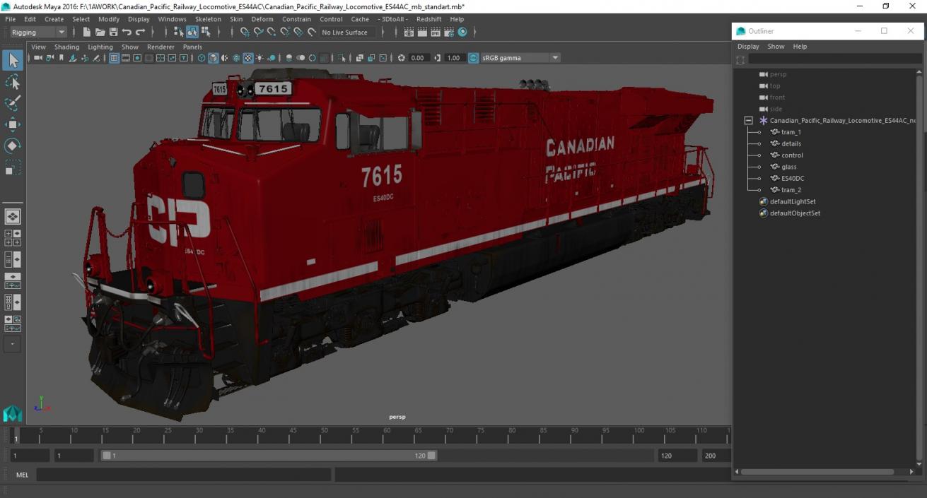 Canadian Pacific Railway Locomotive ES44AC 3D