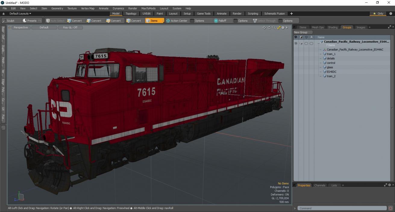 Canadian Pacific Railway Locomotive ES44AC 3D