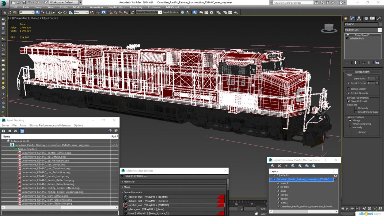 Canadian Pacific Railway Locomotive ES44AC 3D