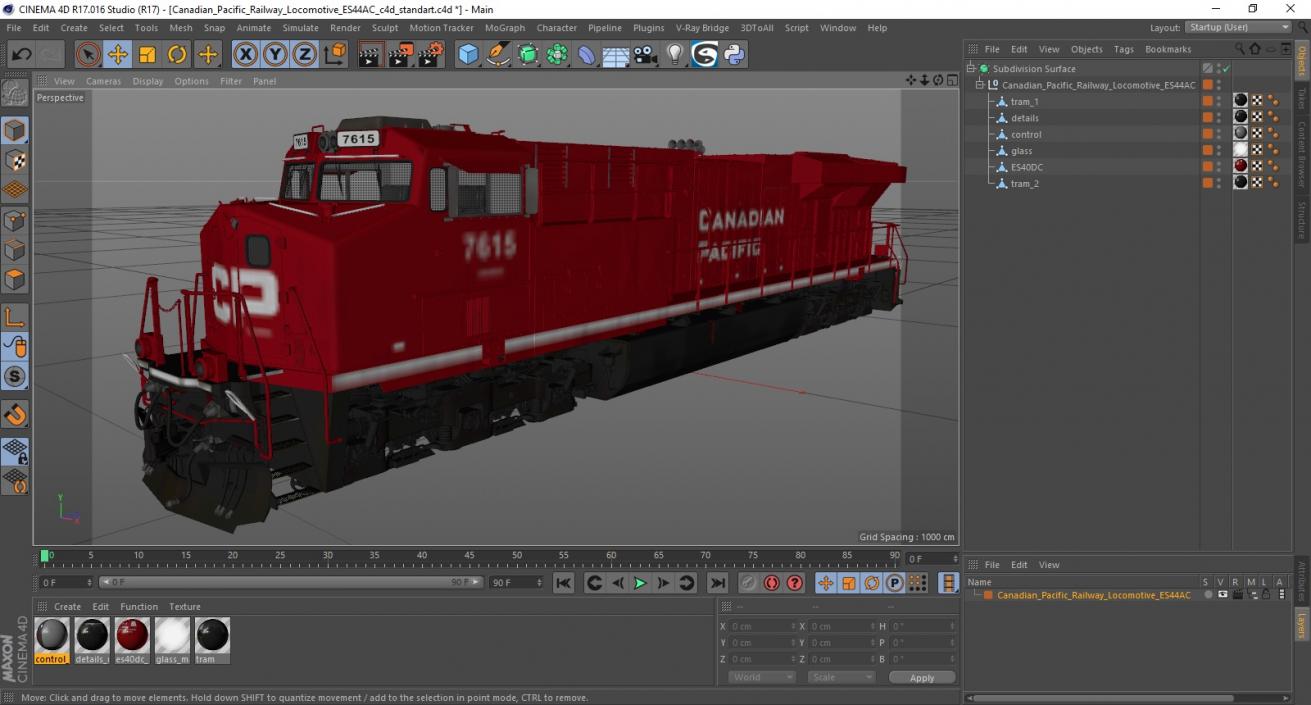 Canadian Pacific Railway Locomotive ES44AC 3D