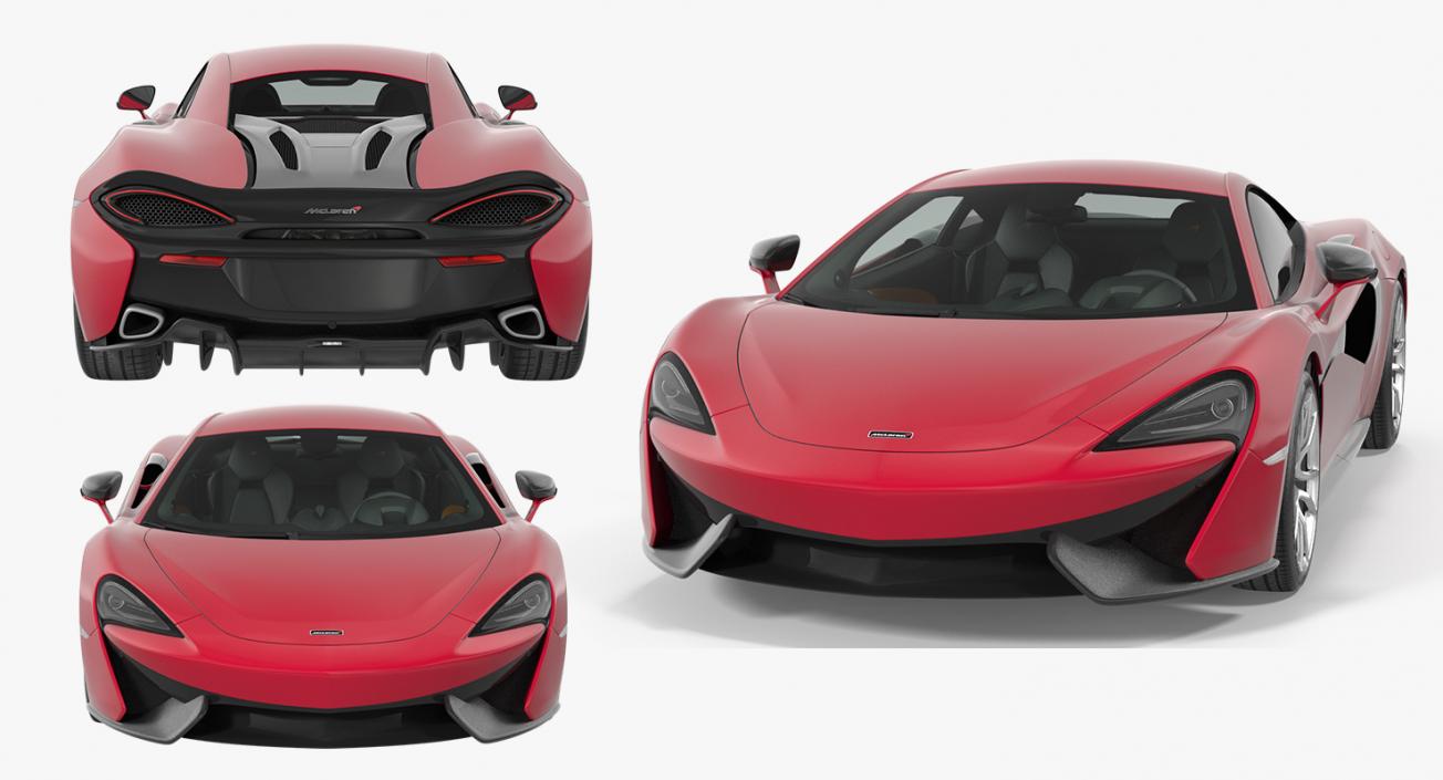 3D McLaren 570S Coupe model