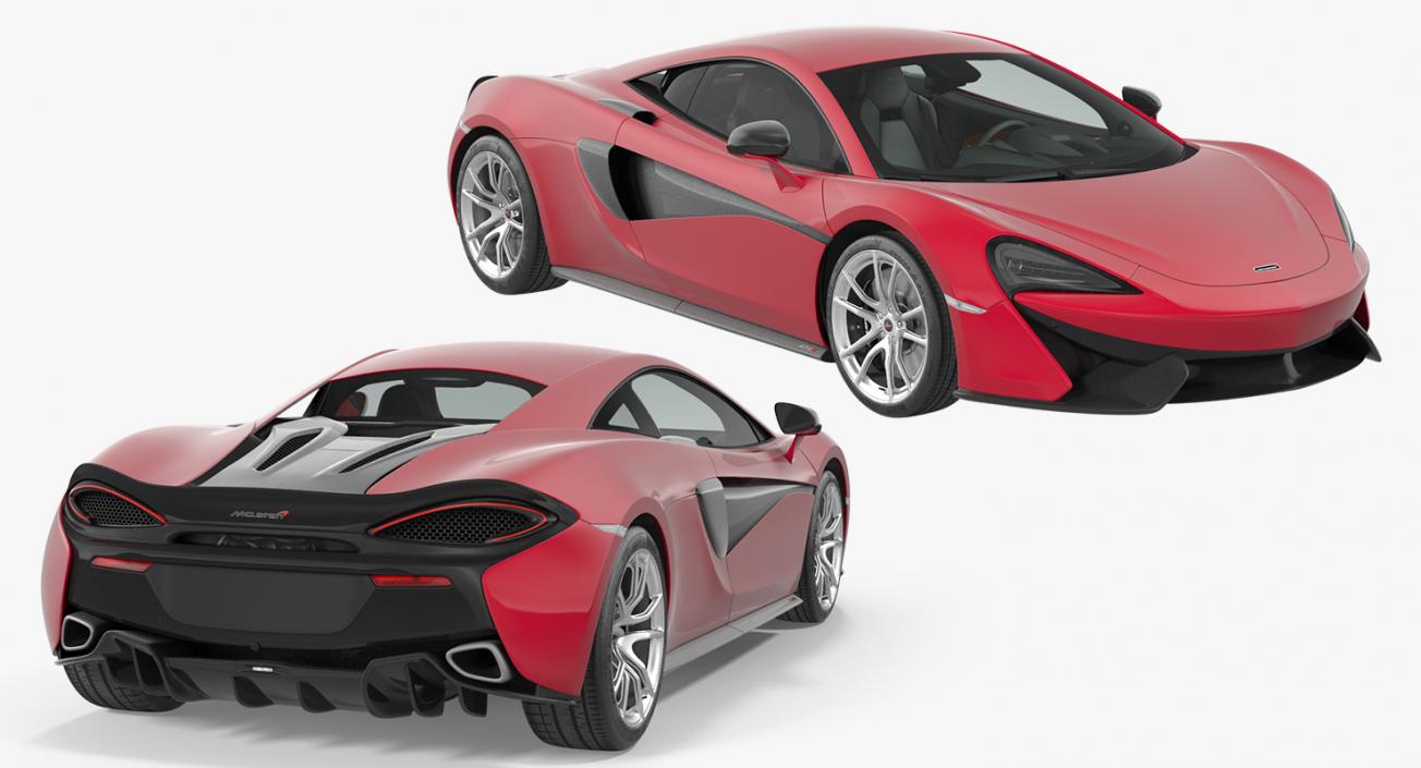 3D McLaren 570S Coupe model