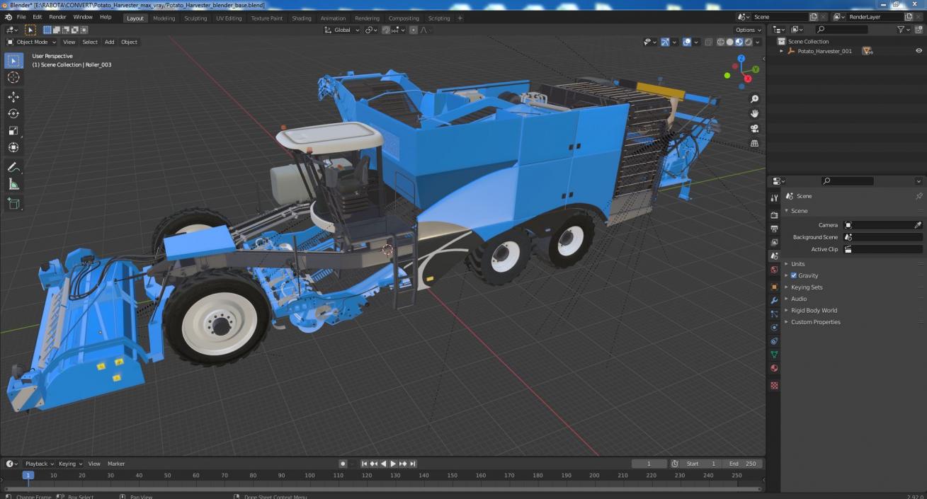 3D Potato Harvester