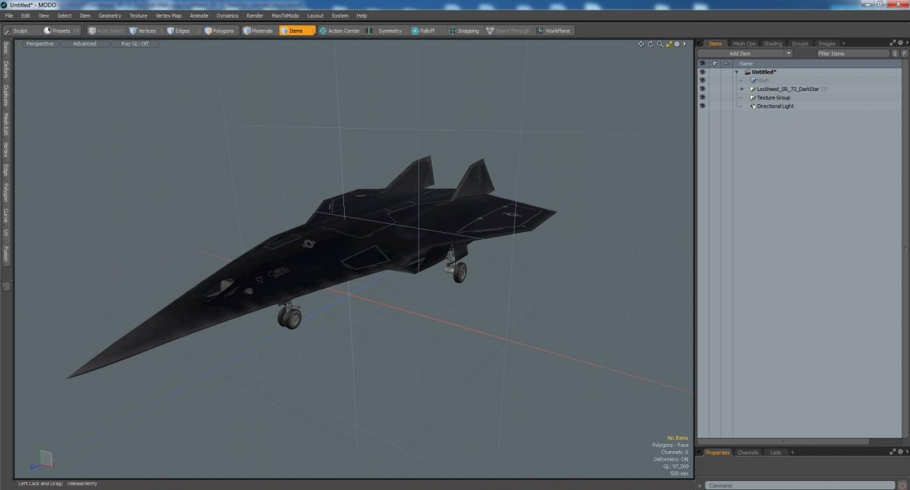 3D Lockheed SR-72 DarkStar model