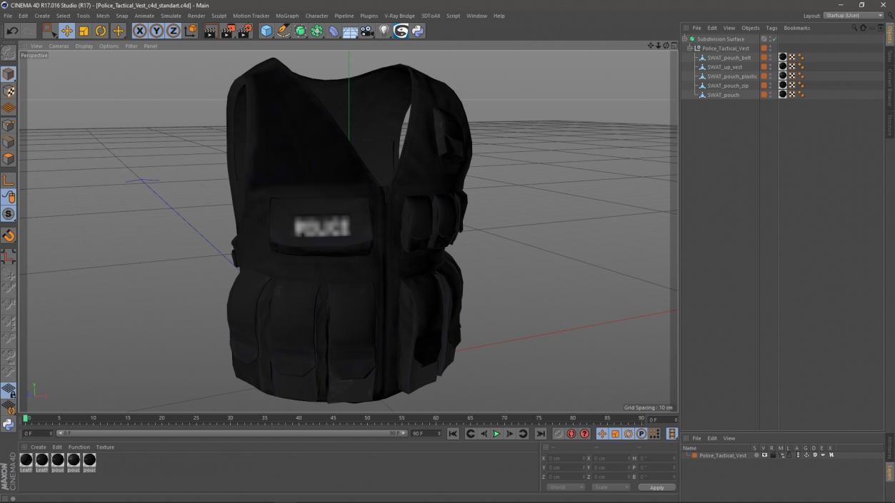 3D model Police Tactical Vest