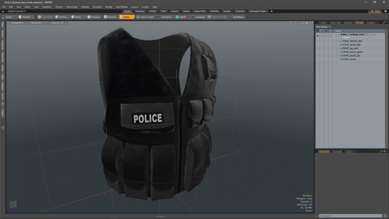 3D model Police Tactical Vest