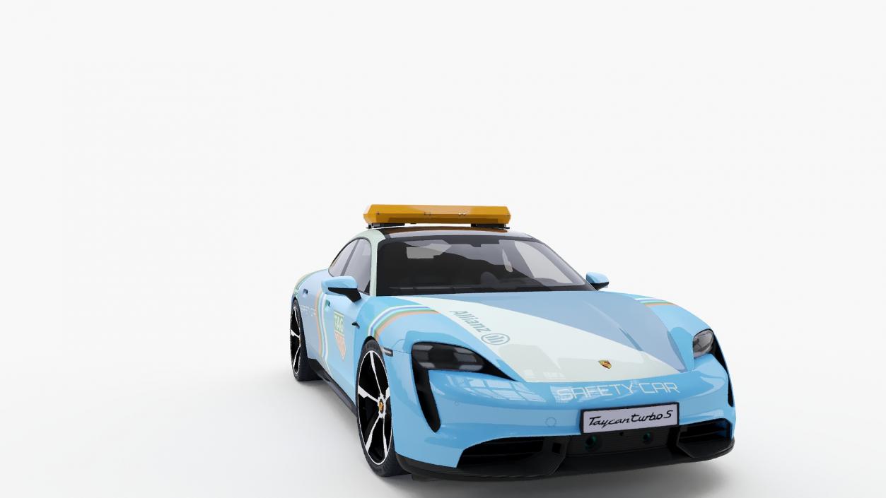 3D Porsche Taycan Turbo S 2020 Safety Car model