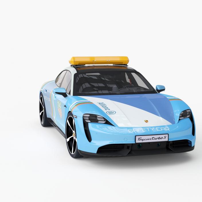 3D Porsche Taycan Turbo S 2020 Safety Car model