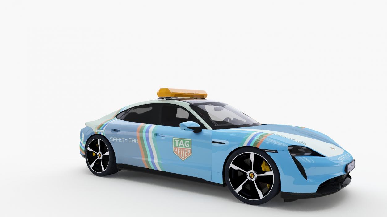 3D Porsche Taycan Turbo S 2020 Safety Car model