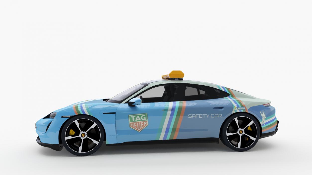 3D Porsche Taycan Turbo S 2020 Safety Car model