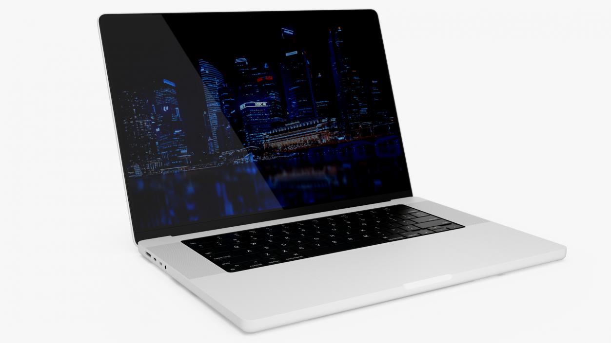 3D model Laptop 16 inch White