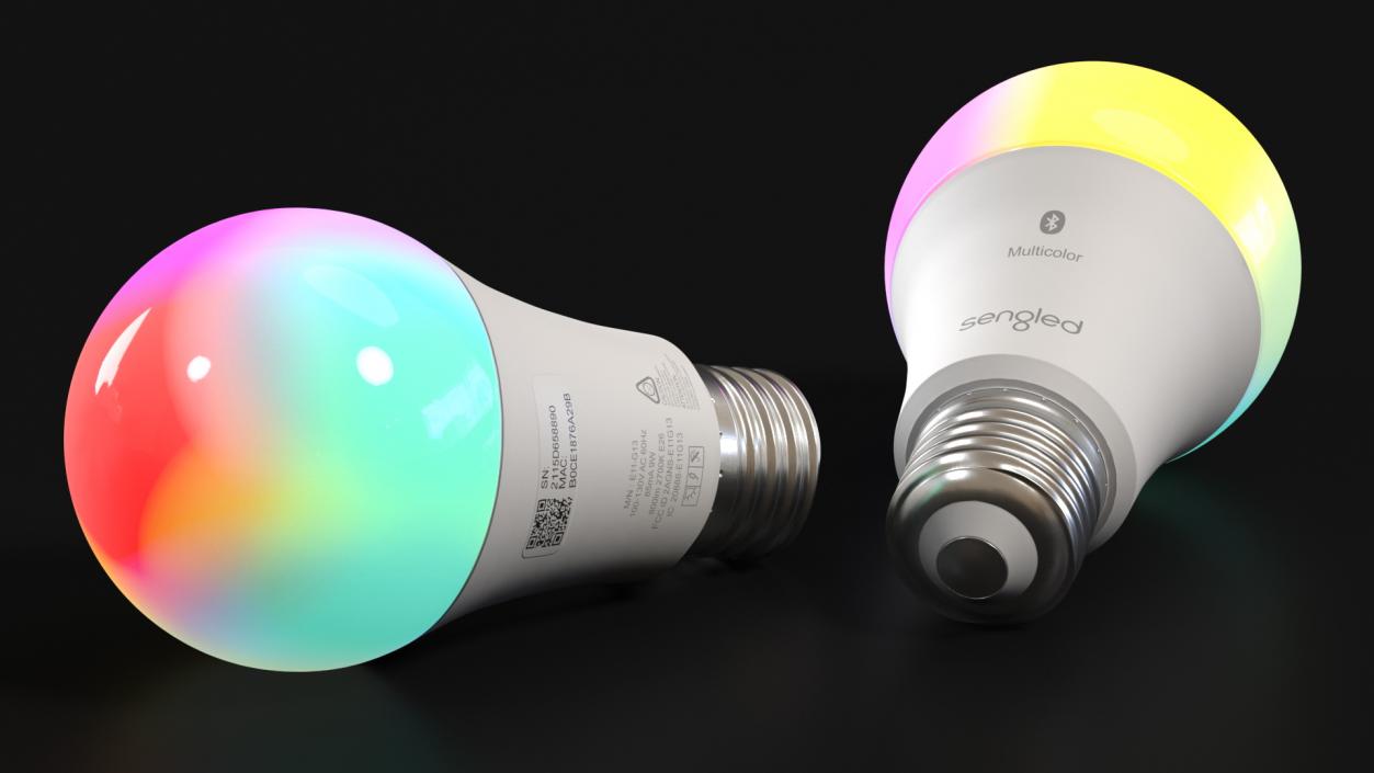 3D Smart Light Bulb Light RGB