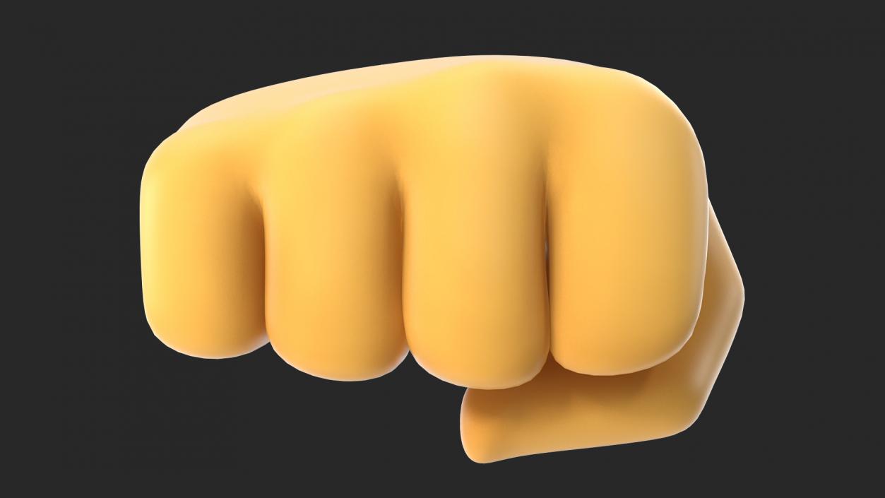 Left-Facing Fist Emoji 3D