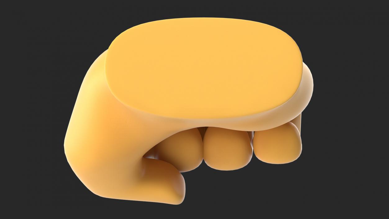 Left-Facing Fist Emoji 3D