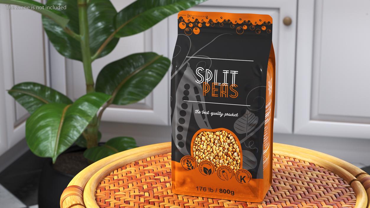 3D Split Peas Package model