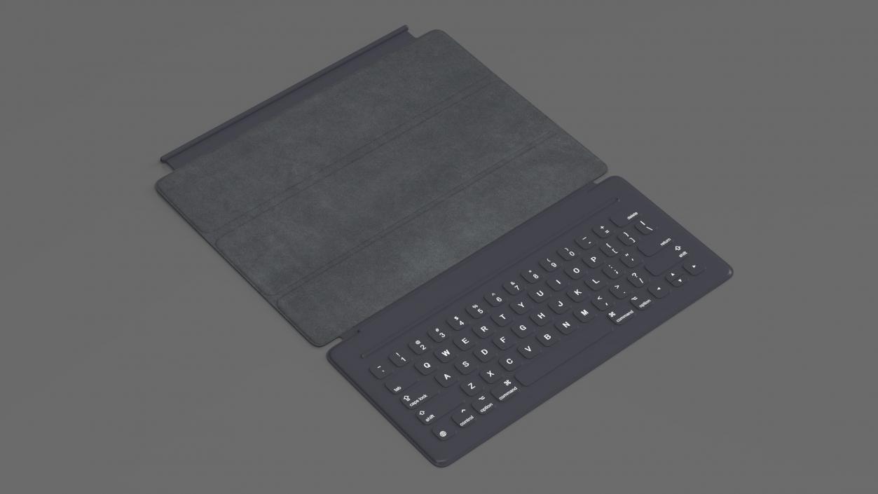 Wireless Tablet Keyboard Apple Rigged 3D