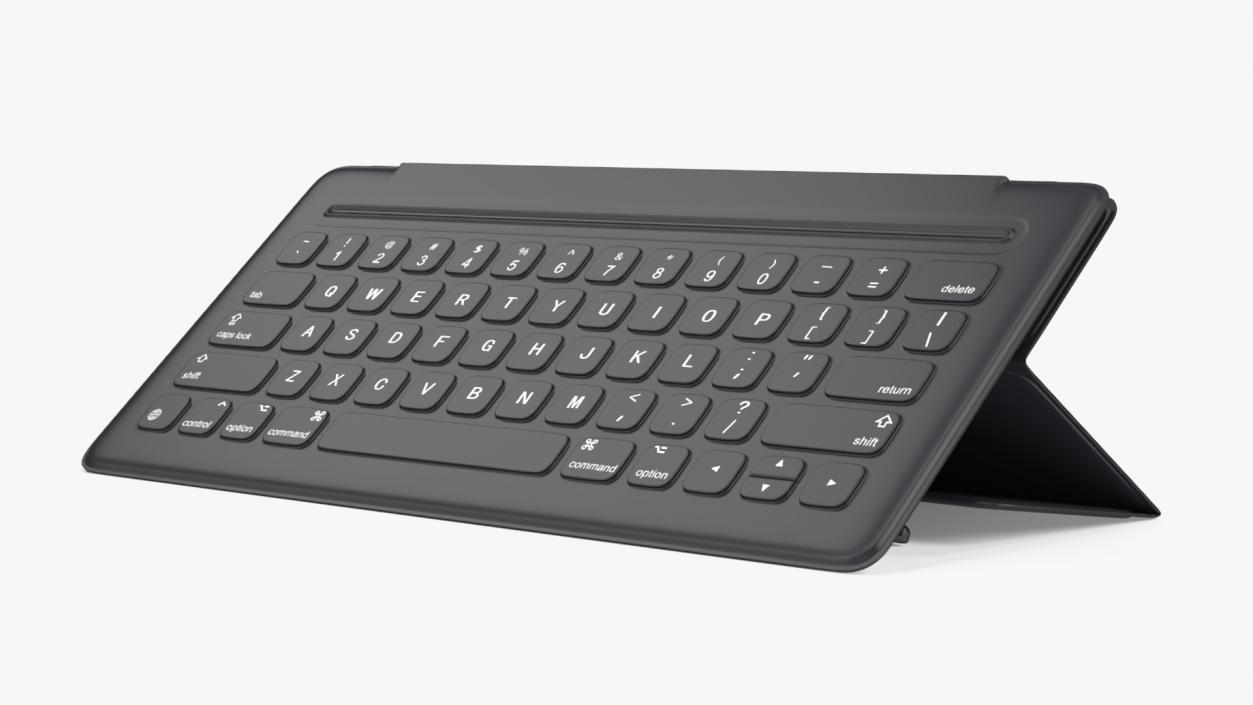 Wireless Tablet Keyboard Apple Rigged 3D