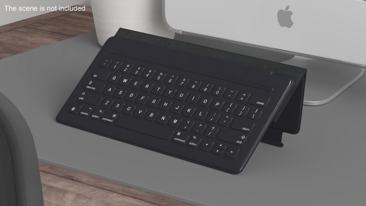 Wireless Tablet Keyboard Apple Rigged 3D