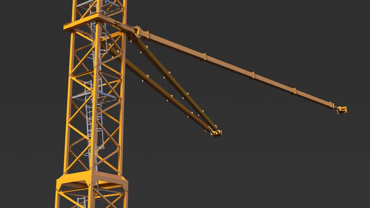 Potain MR 295 Tower Crane Rigged 3D