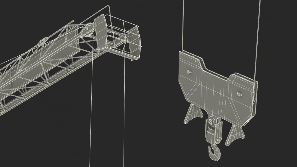 Potain MR 295 Tower Crane Rigged 3D