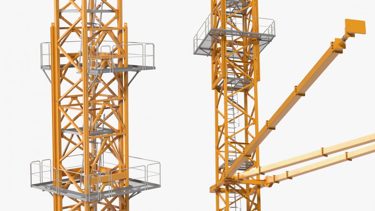 Potain MR 295 Tower Crane Rigged 3D