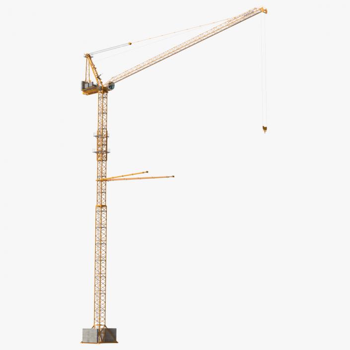 Potain MR 295 Tower Crane Rigged 3D