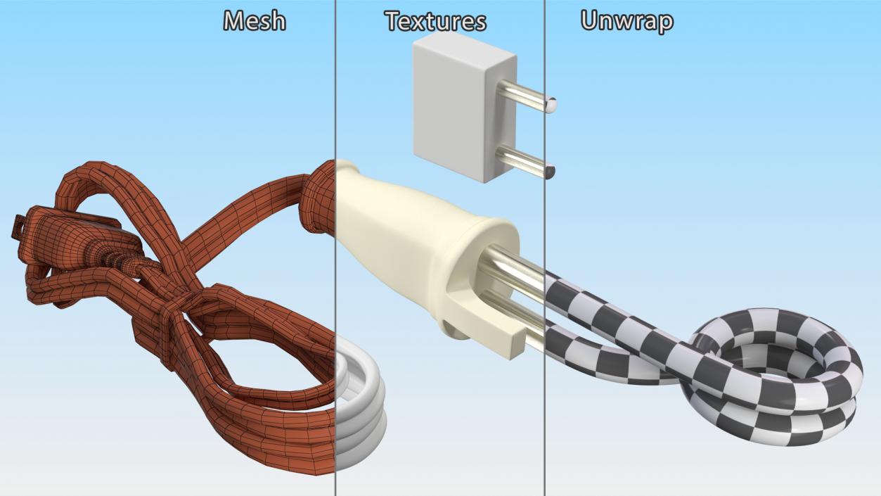 3D White Immersion Water Heater model