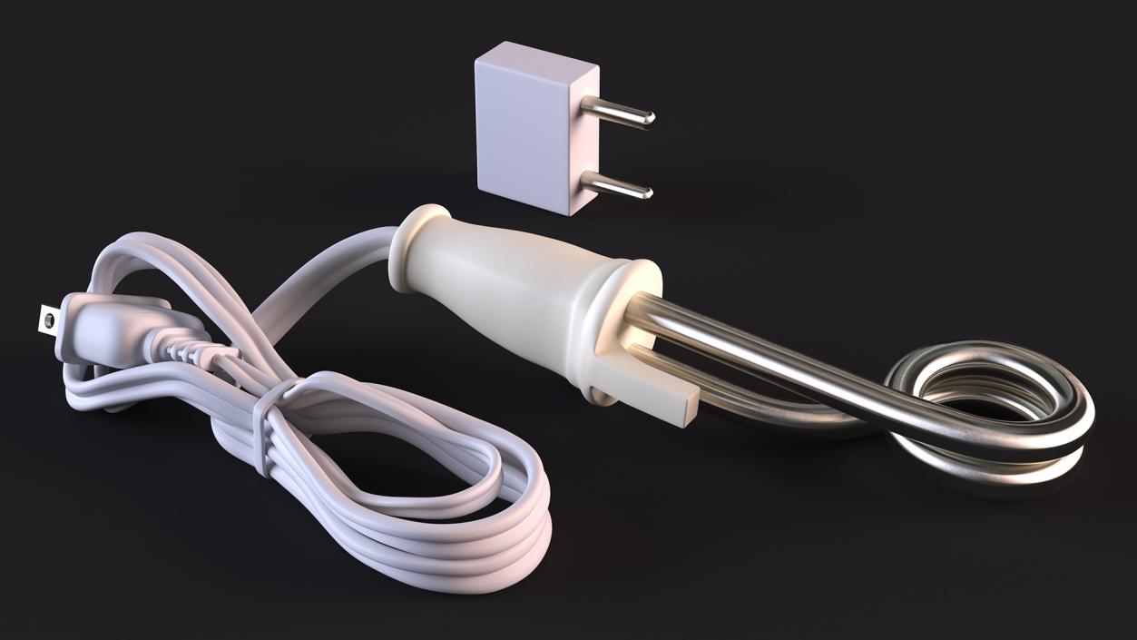 3D White Immersion Water Heater model