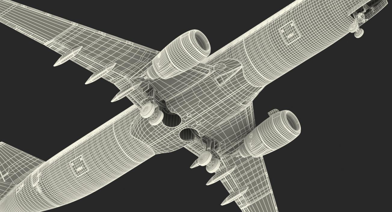 Boeing 737-800 with Interior Southwest Airlines Rigged 3D model